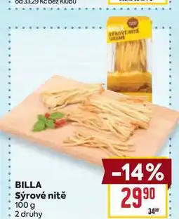 Billa BILLA Sýrové nitě nabídka