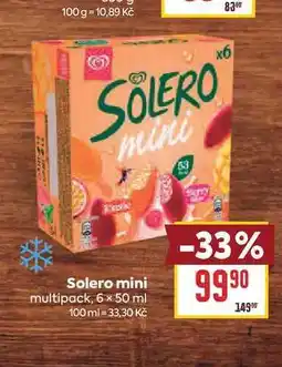 Billa Solero mini multipack nabídka