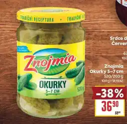 Billa Znojmia Okurky 5-7 cm 520/260 g nabídka