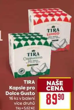 Billa TIRA Kapsle pro Dolce Gusto 16 ks nabídka