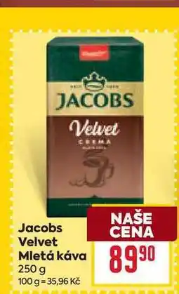 Billa Jacobs Velvet Mletá káva nabídka