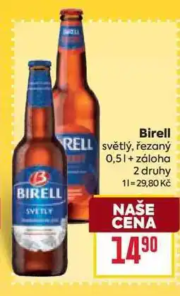 Billa Birell světlý, řezaný nabídka