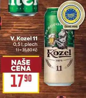 Billa V. Kozel 11 0,51, plech nabídka
