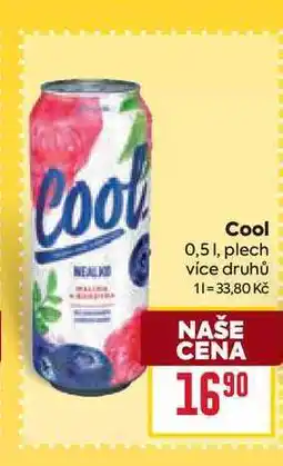 Billa Cool 0,51, plech nabídka