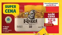 Billa V. Kozel světlý 6x 0,51, plech nabídka