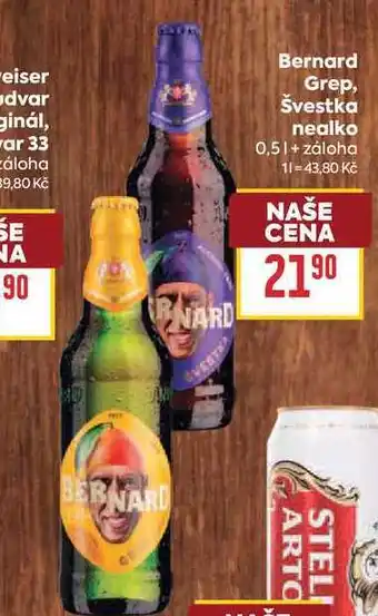 Billa Bernard Grep, Švestka nealko nabídka
