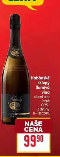 Billa Habánské sklepy Šumivá vína demi sec brut nabídka