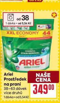 Billa Ariel Prostředek na praní 38-63 dávek nabídka