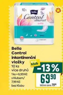 Billa Bella Control inkontinenční vložky 10 ks nabídka