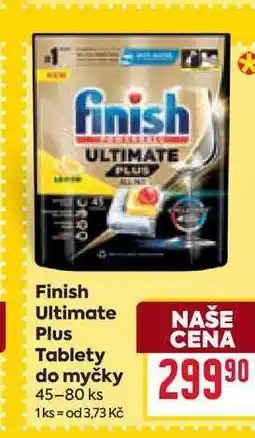 Billa Finish Ultimate PlusTablety do myčky 45-80 ks nabídka