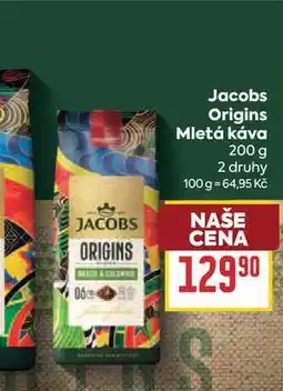 Billa Jacobs Origins Mletá káva nabídka