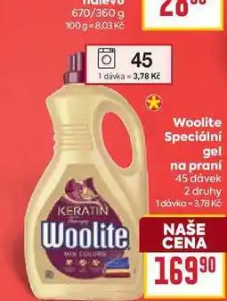 Billa Woolite Speciální gel na praní 45 dávek nabídka