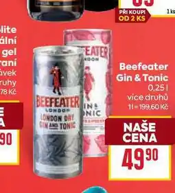 Billa Beefeater Gin & Tonic nabídka
