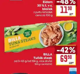 Billa BILLA Tuňák steak od 3× 65 g/od 156 g nabídka