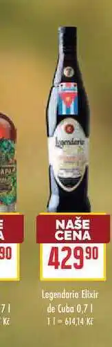Billa Legendario Elixir de Cuba nabídka