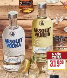 Billa Absolut Vodka nabídka