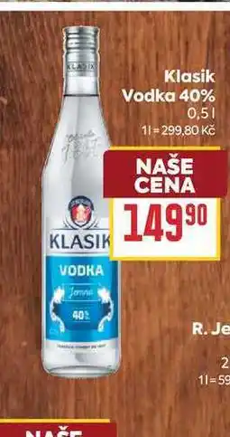 Billa Klasik Vodka 40% nabídka