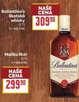 Billa Ballantine's Skotská whisky nabídka