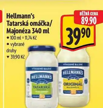 Albert Hellmann's Tatarská omáčka/ Majonéza nabídka