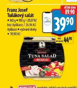 Albert Franz Josef Tuňákový salát nabídka