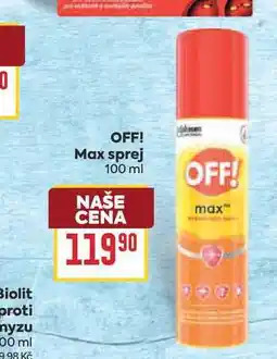 Billa OFF! Max sprej nabídka