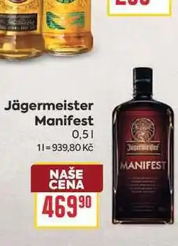 Billa Jägermeister Manifest nabídka