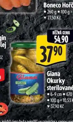 Albert Giana Okurky sterilované 6-9 cm nabídka