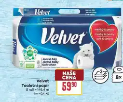 Billa Velvet Toaletní papír 8 rolí nabídka