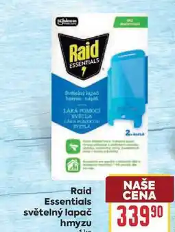 Billa Raid Essentials světelný lapač hmyzu 1ks nabídka