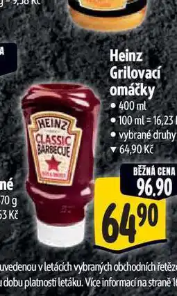 Albert Heinz Grilovací omáčky nabídka