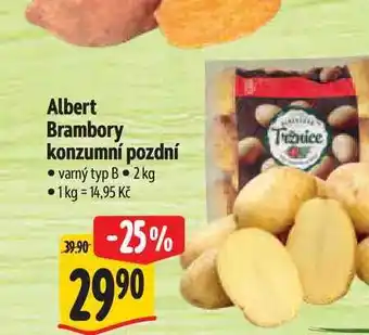 Albert Albert Brambory konzumní pozdní varný typ B nabídka