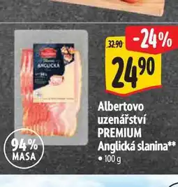 Albert Albertovo uzenářství PREMIUM Anglická slanina 10 nabídka