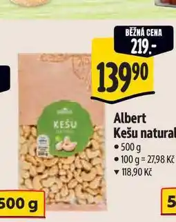 Albert Albert Kešu natural nabídka