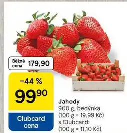 Tesco Jahody bedýnka nabídka
