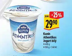 Albert Kunín Athentikos Jogurt bílý nabídka