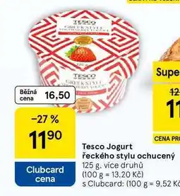 Tesco Tesco Jogurt řeckého stylu ochucený, 125 g, více druhů nabídka