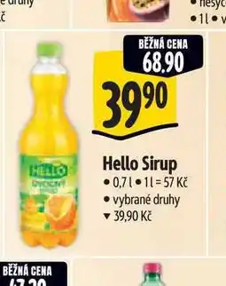 Albert Hello Sirup nabídka