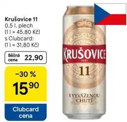Tesco Krušovice 11, 0,5 l, plech nabídka