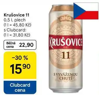Tesco Krušovice 11, 0,5 l, plech nabídka