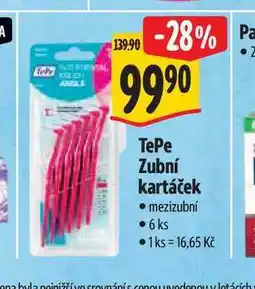 Albert TePe Zubní kartáček mezizubní 6ks nabídka