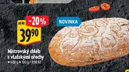 Albert Mistrovský chléb s vlašskými ořechy nabídka