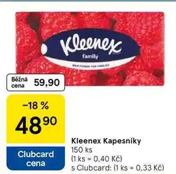 Tesco Kleenex Kapesníky, 150 ks nabídka