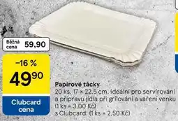 Tesco Papírové tácky, 20 ks. 17 x 22.5 cm nabídka