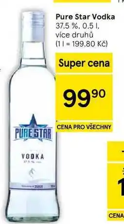 Tesco Pure Star Vodka 37.5% nabídka