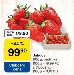 Tesco Jahody, 900 g. bedýnka nabídka