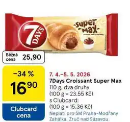 Tesco 7Days Croissant Super Max nabídka