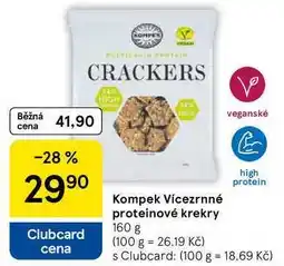 Tesco Kompek Vícezrnné proteinové krekry nabídka
