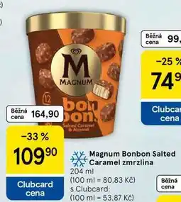 Tesco Magnum Bonbon Salted Caramel zmrzlina nabídka