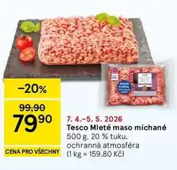Tesco Tesco Mleté maso míchané, 500 g. 20 % tuku nabídka