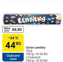 Tesco Orion Lentilky nabídka